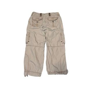 Y2K Cargo Capri Pants Pockets Cropped Aeropostale Size 5 6